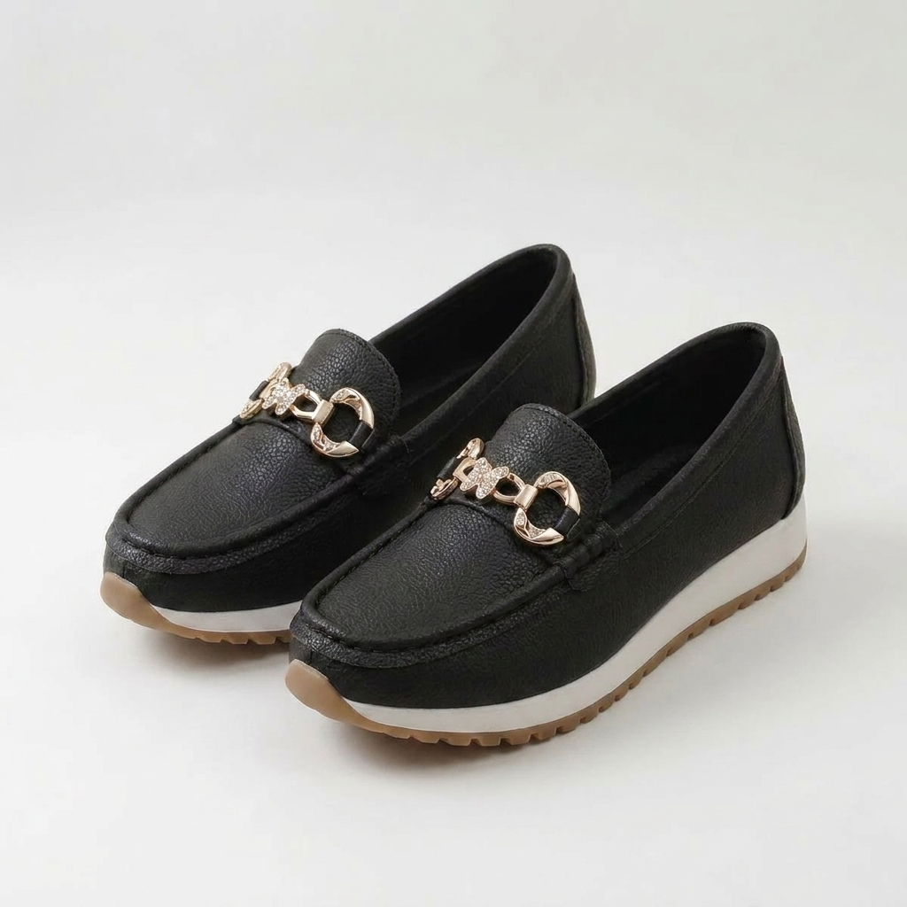 Hannah - Casual Butterfly Buckle Loafers