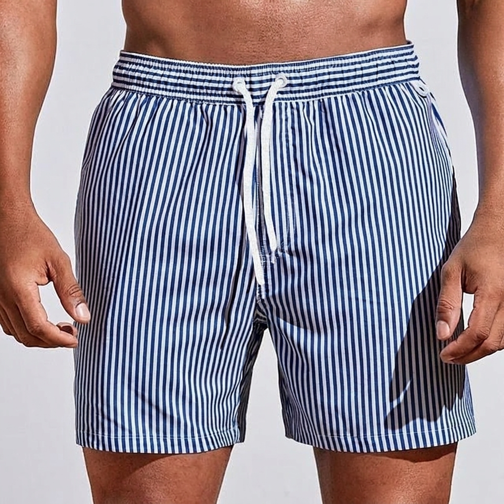 Bobby - Men's Striped Summer Shorts