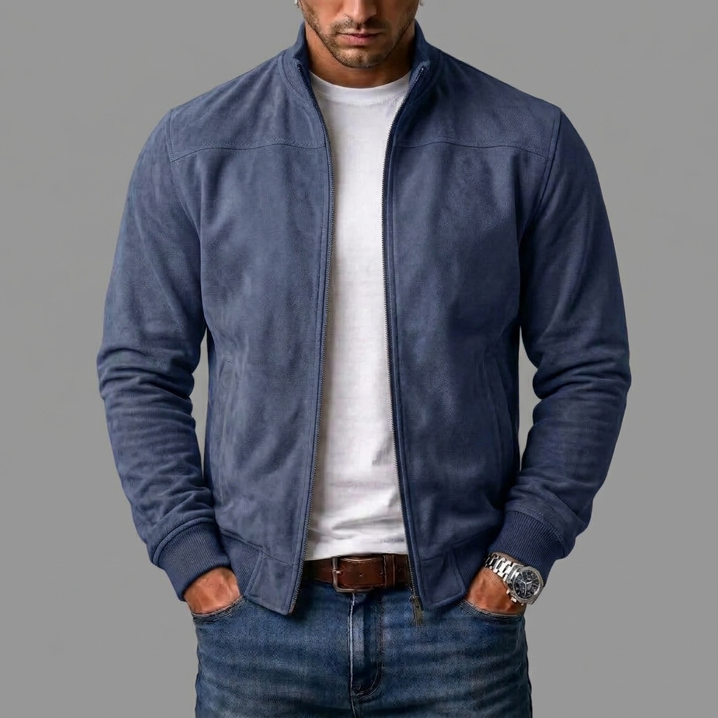 Rhett - Suede Bomber Jacket