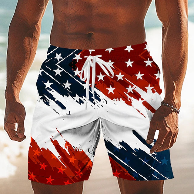 Mason - Patriotic 2-in-1 Swim Shorts