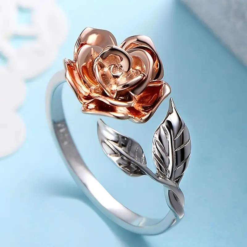 Ammy – Vintage Silver Ring with Flower