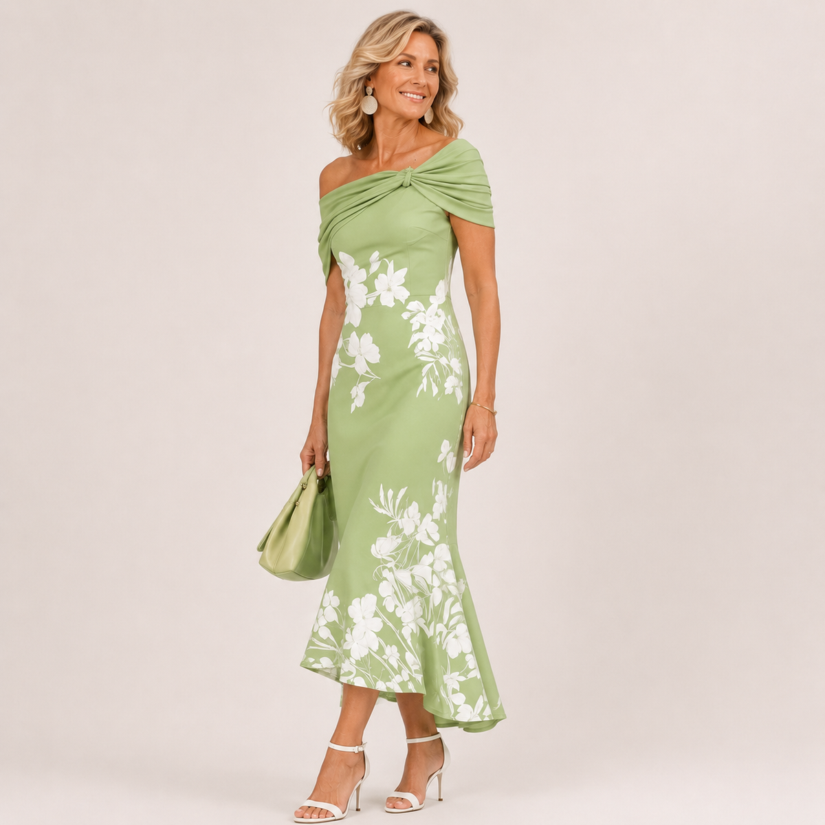 Teagan - Floral Off-Shoulder Midi Dress