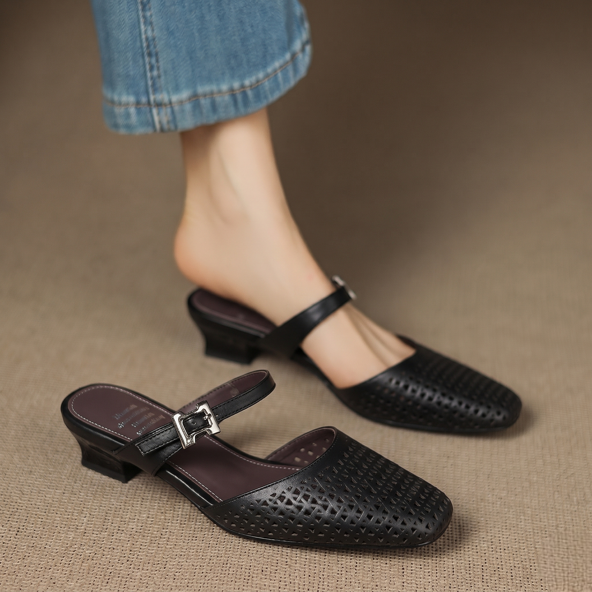Tabitha - Genuine Leather Mules
