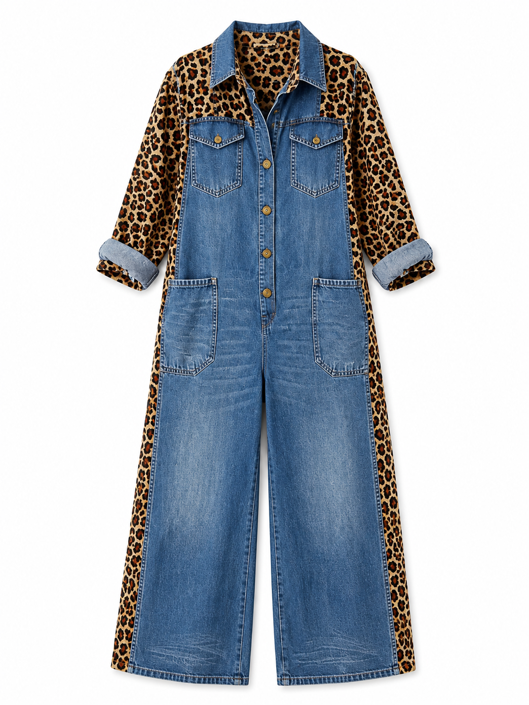 Emma – Relaxed Denim One-Piece Jumpsuit