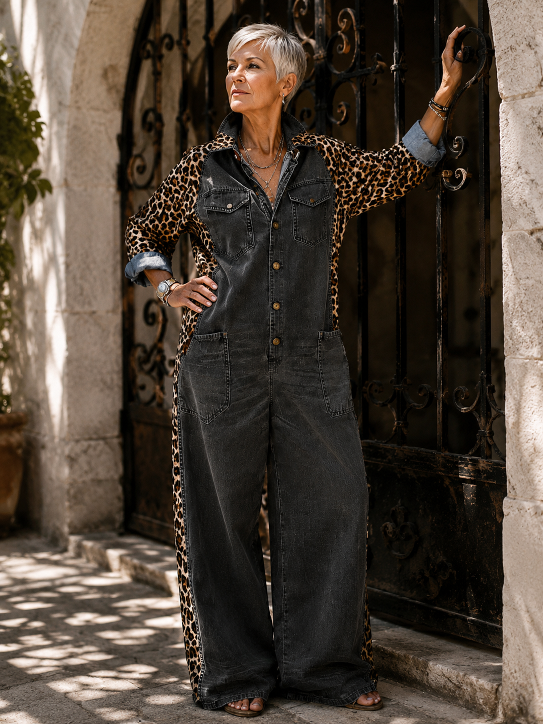 Emma – Relaxed Denim One-Piece Jumpsuit