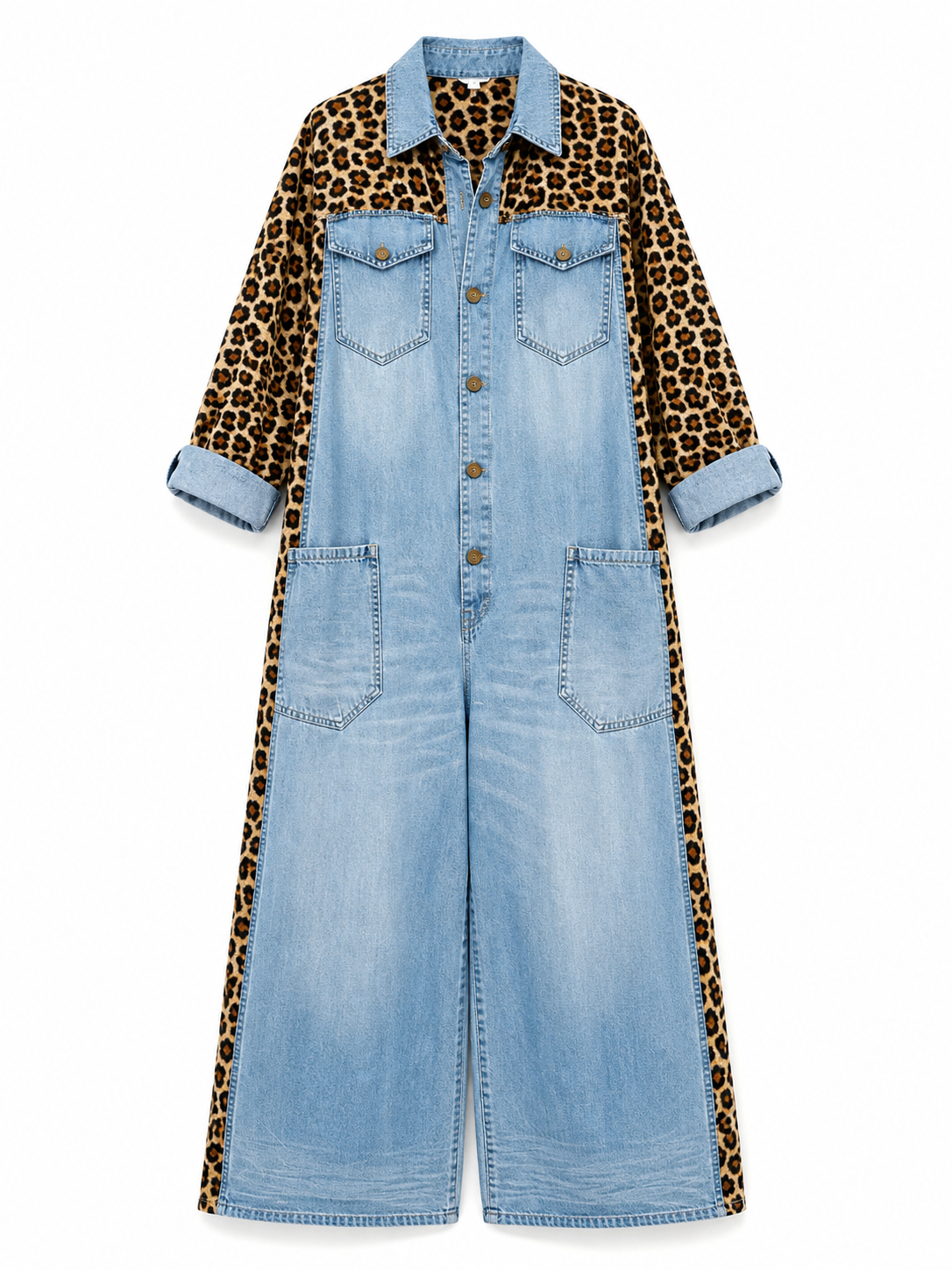 Emma – Relaxed Denim One-Piece Jumpsuit