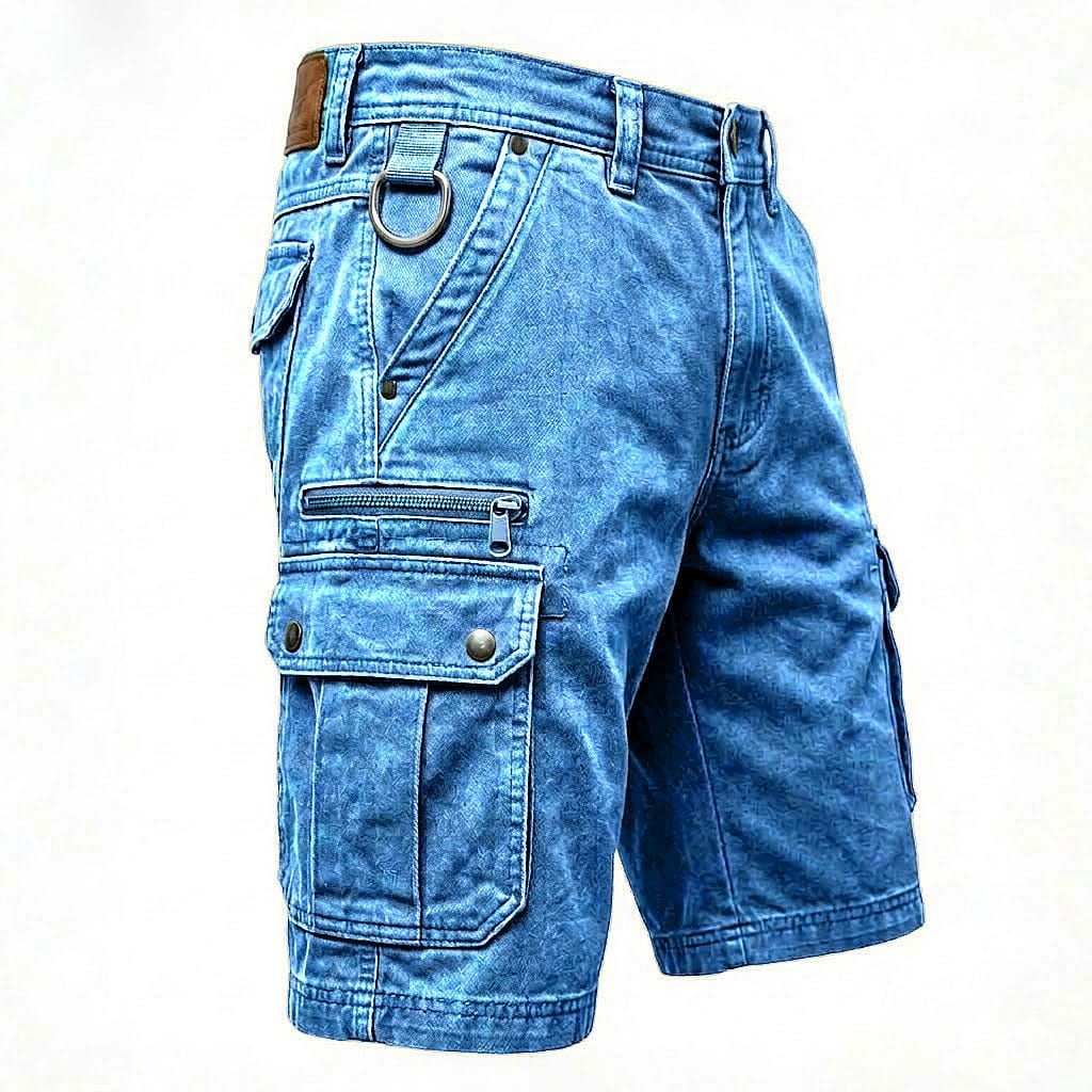 Donald - Functional Denim Cargo Shorts