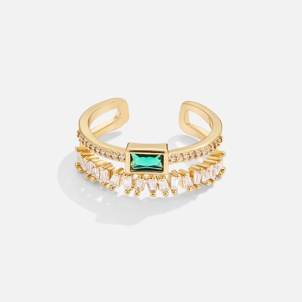 Suzy – Layered Crystal Ring