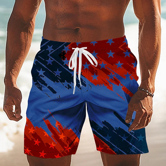 Mason - Patriotic 2-in-1 Swim Shorts