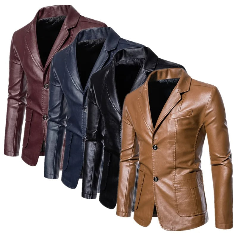 Frank - Business Casual Leather Jacket