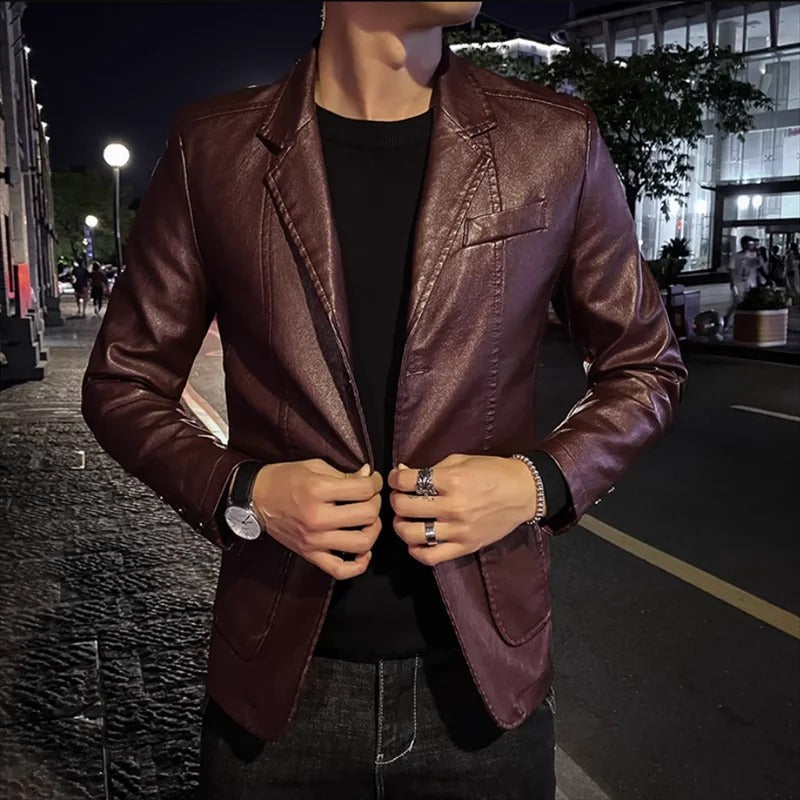 Frank - Business Casual Leather Jacket