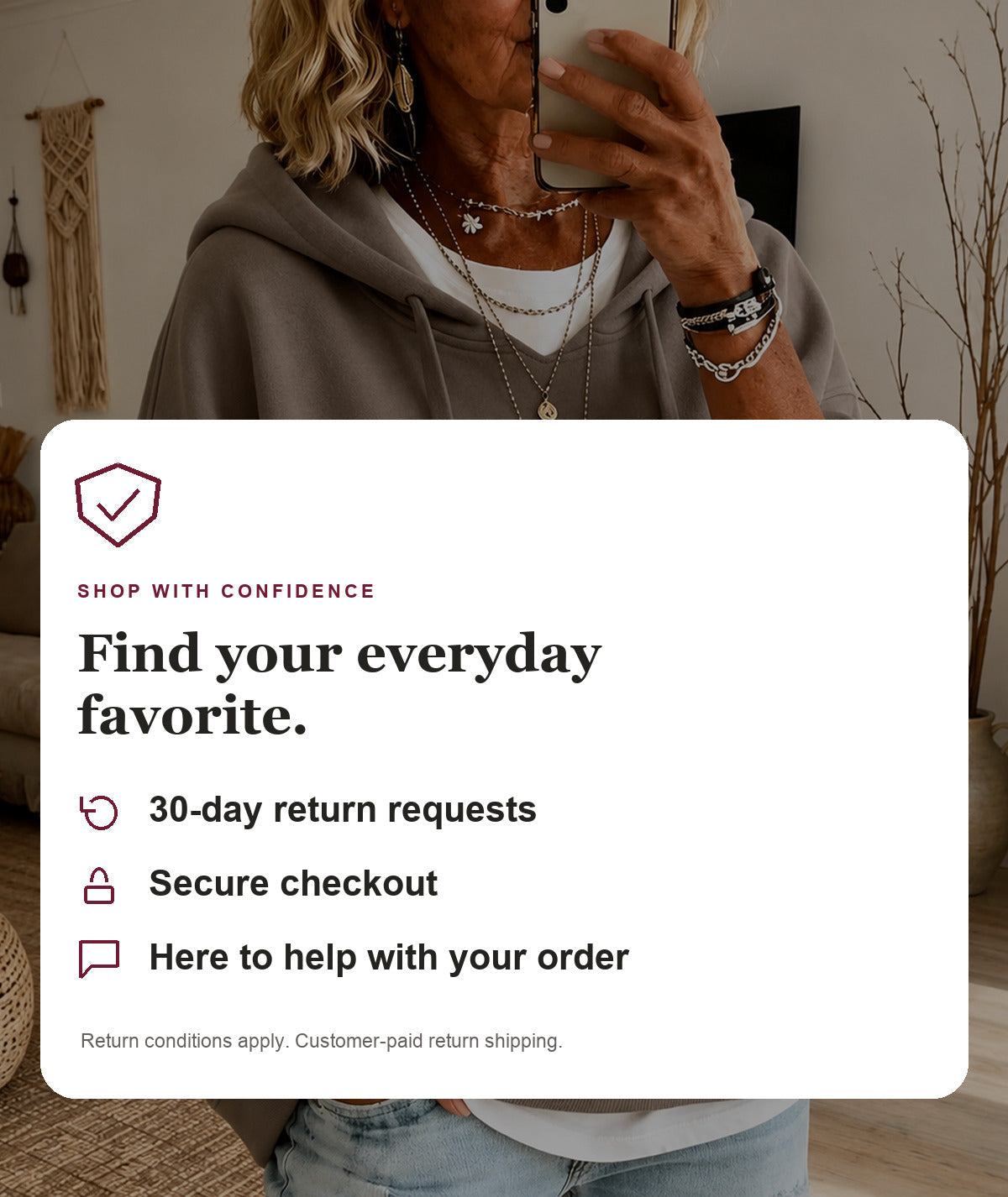 Joanna - Taupe Oversized Hooded Sweater