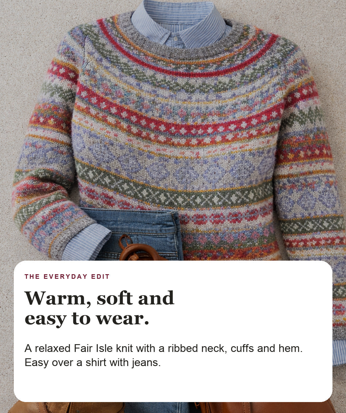 Laila - Fair Isle Knit Sweater