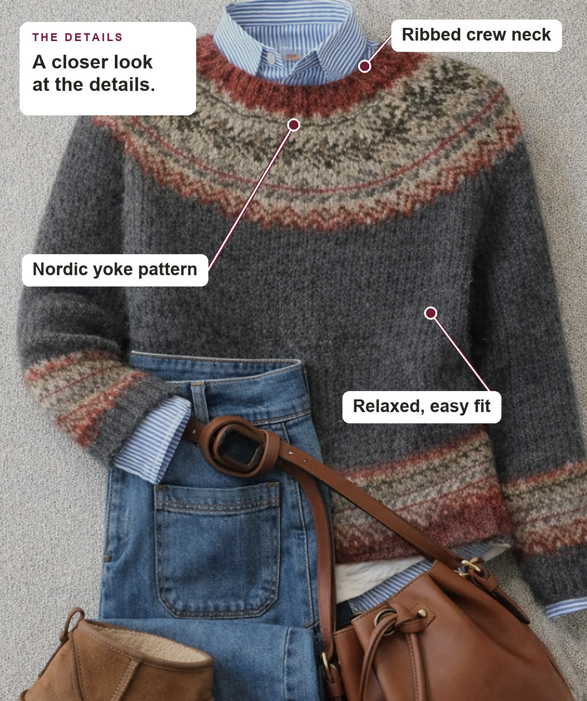 Vera - Nordic Knit Sweater