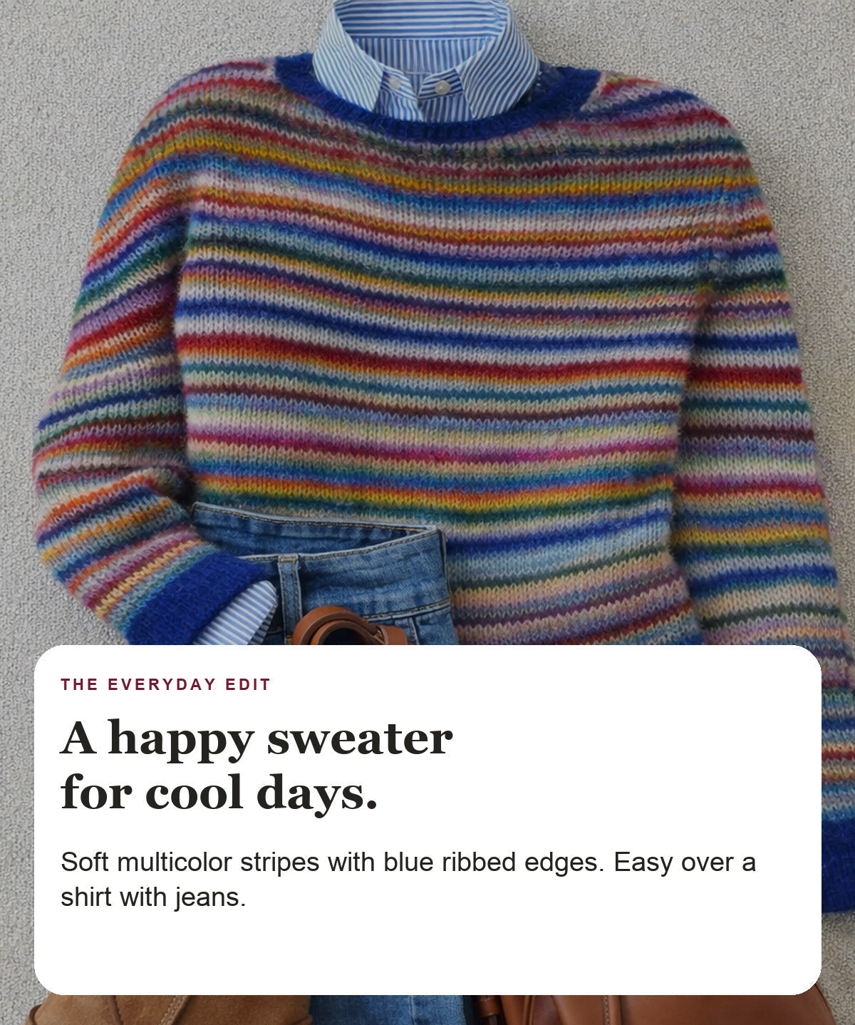 Hattie - Striped Knit Sweater