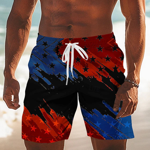 Mason - Patriotic 2-in-1 Swim Shorts