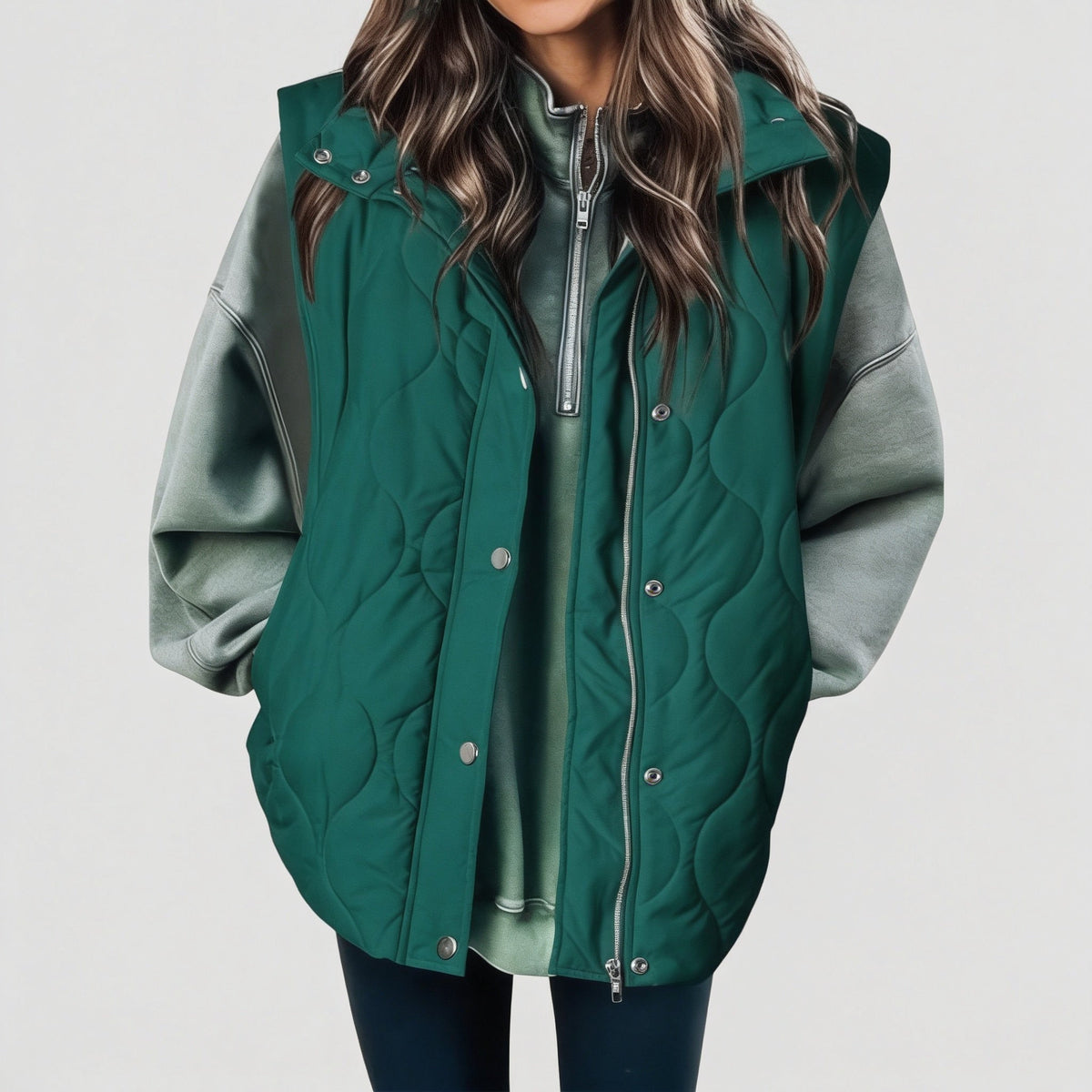 Wren - Quilted Hooded Puffer Vest
