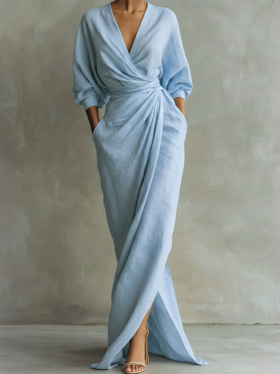 Dolly - Elegant Dress with V-Collar