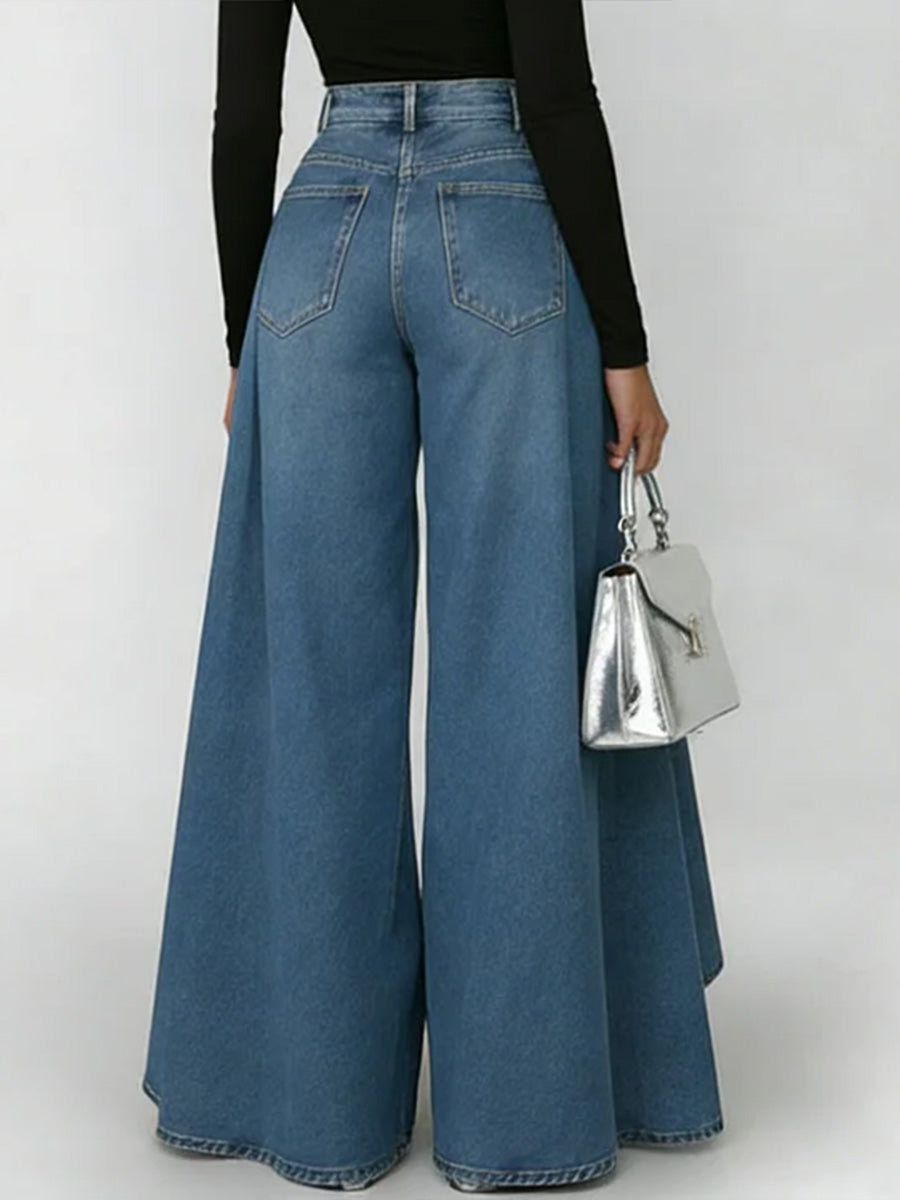 Erizza – High-Waisted Relaxed Wide-Leg Jeans