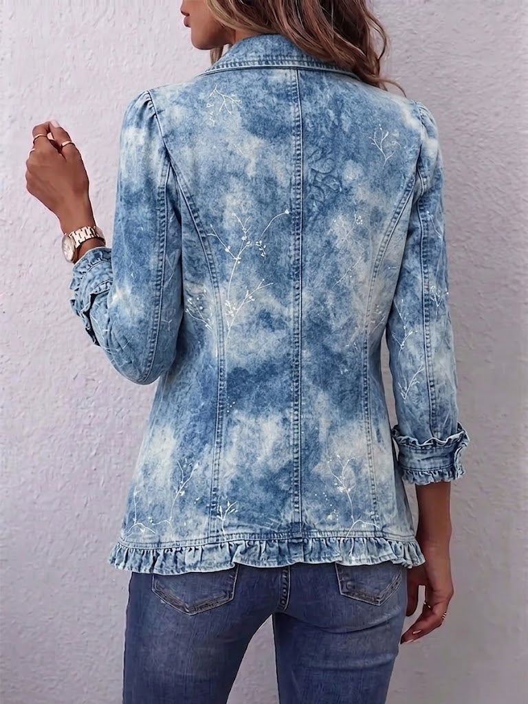 Irene – Gradient Botanical Frill Jacket
