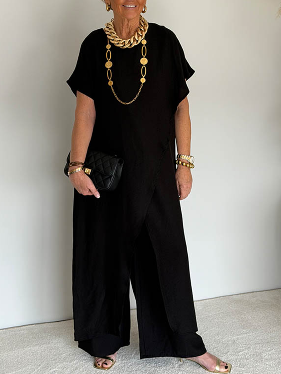 Maria - Cozy Asymmetrical Two-Piece Set