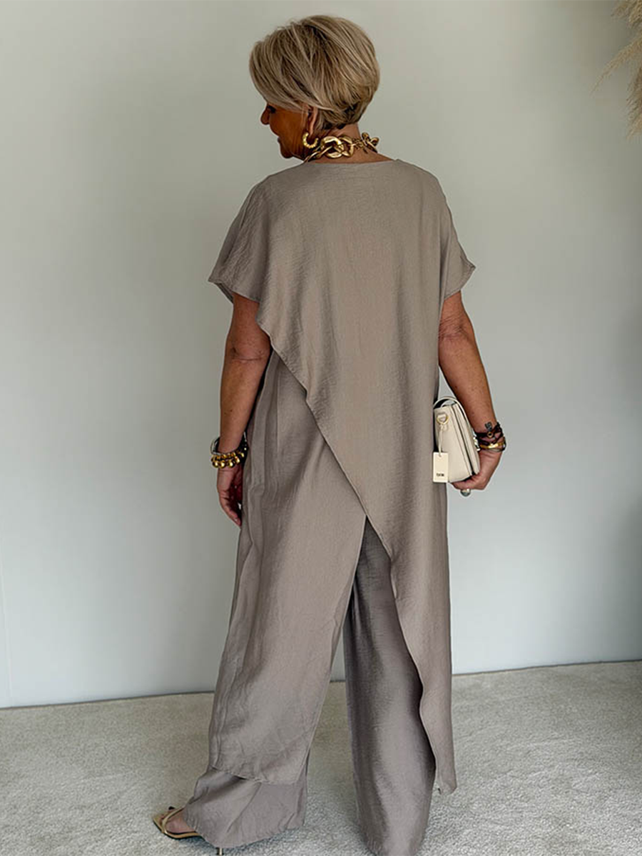 Maria - Cozy Asymmetrical Two-Piece Set