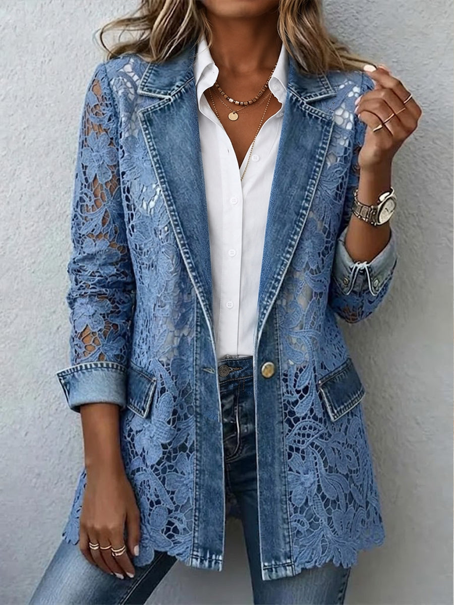 Lucille – Floral Lace Blazer