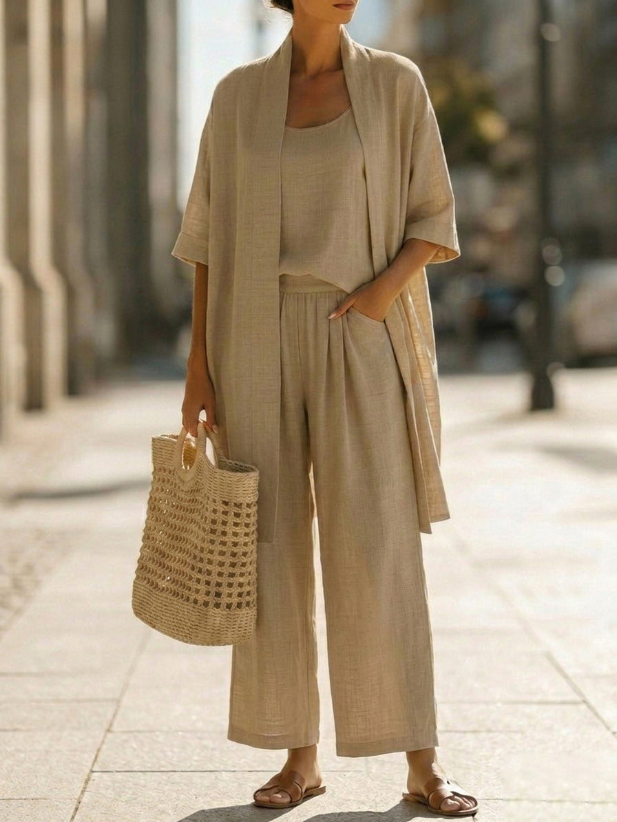 Everly - Lightweight Linen Blend Set