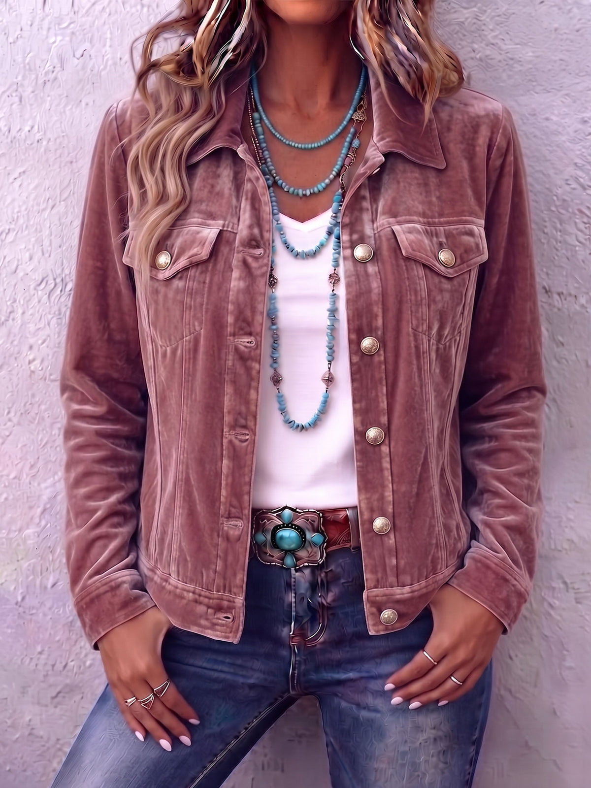 Zuri – Vintage Velvet Jacket