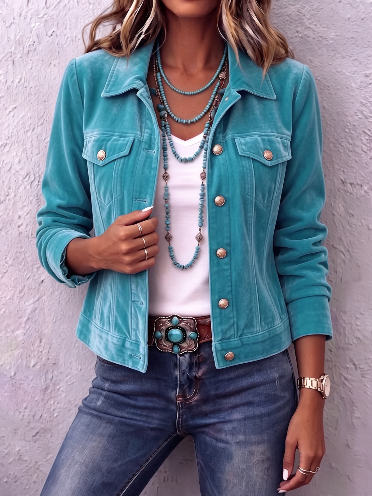 Zuri – Vintage Velvet Jacket