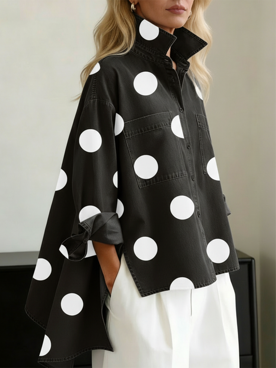 Gianna - Polka Dot Overshirt
