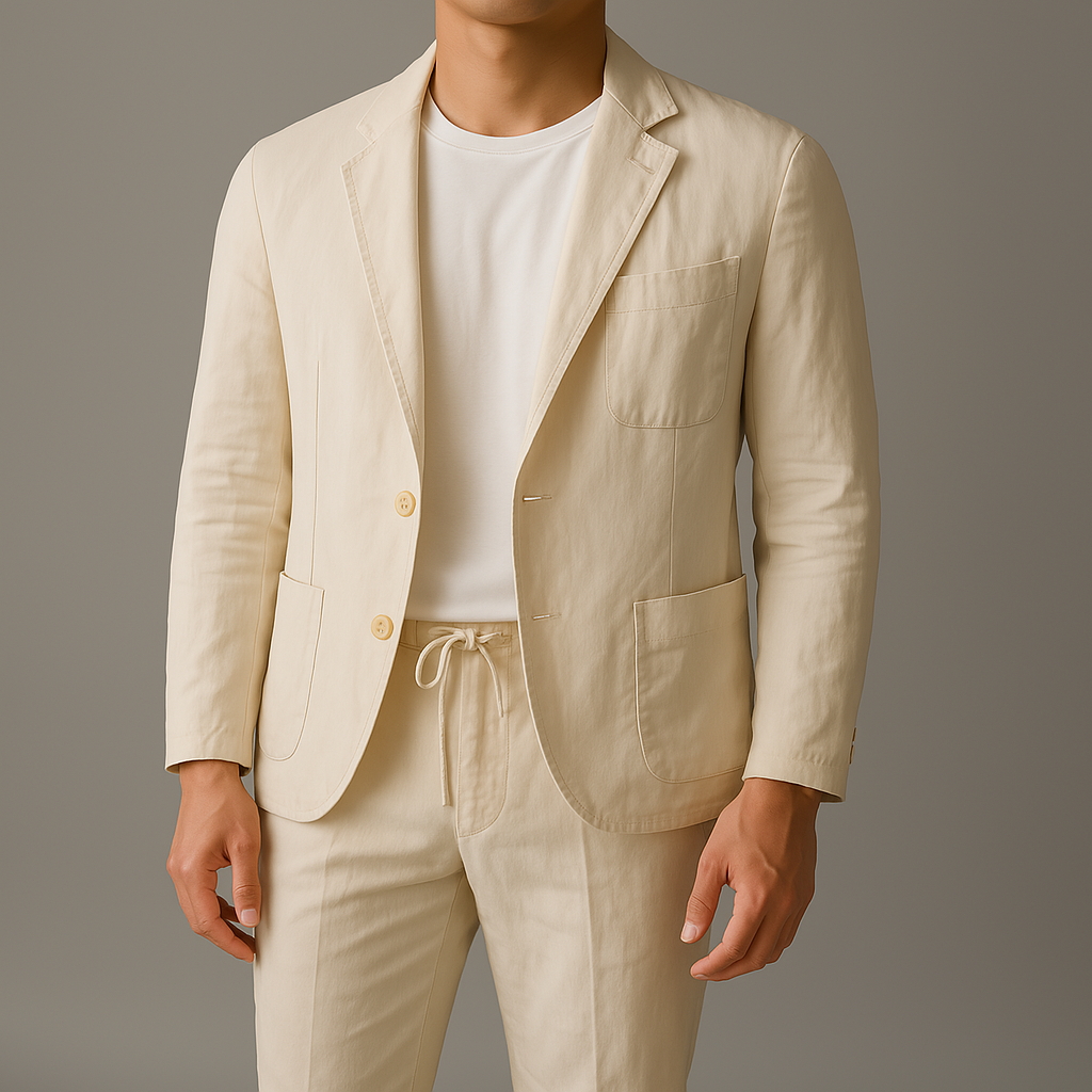Jimmy – Linen-Blend Blazer and Trouser Set