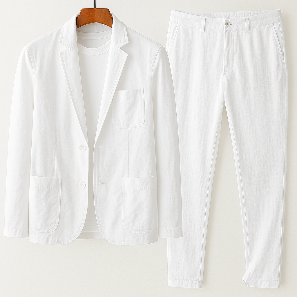 Jimmy – Linen-Blend Blazer and Trouser Set