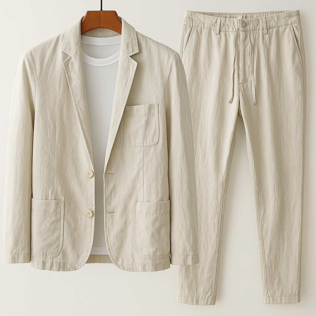 Jimmy – Linen-Blend Blazer and Trouser Set