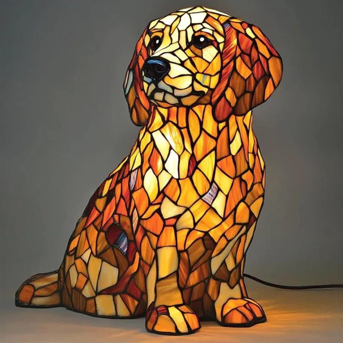 Archie - Colored Dog Lamp
