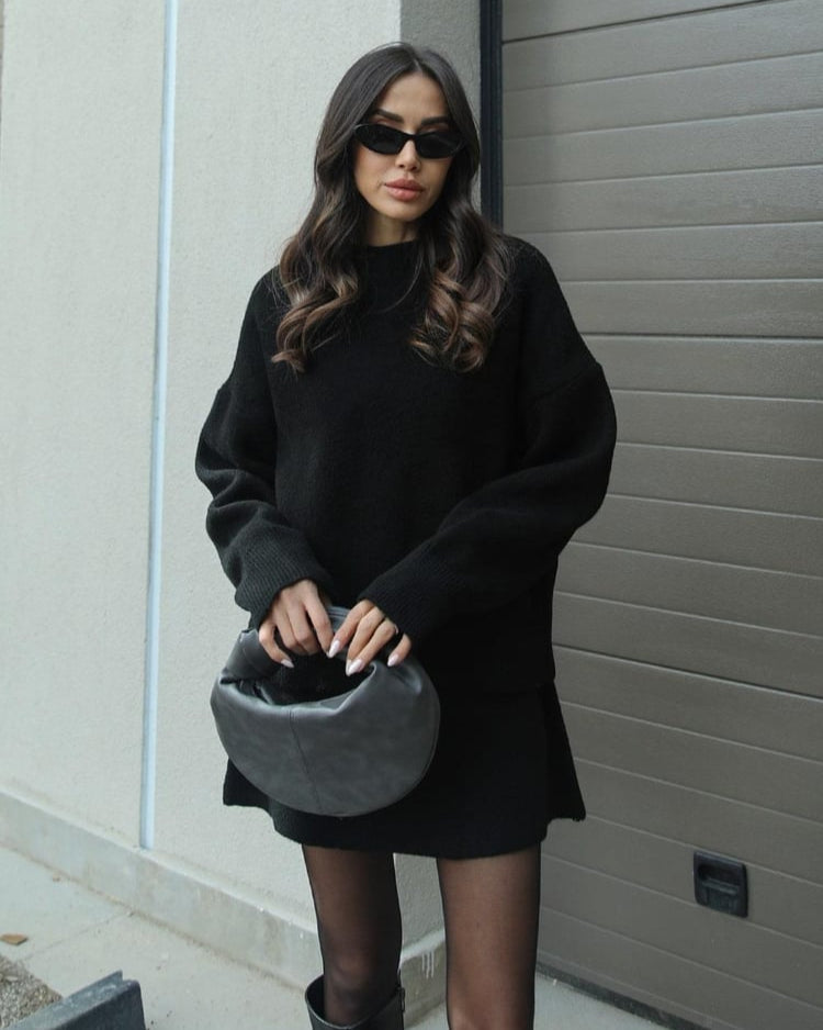 Mira – Cozy Knitted Sweater and Skirt Set