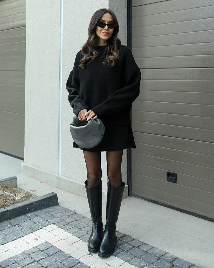 Mira – Cozy Knitted Sweater and Skirt Set