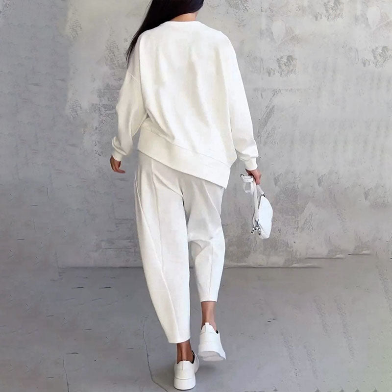 Janice – Two-Piece Round Neck Lounge Set