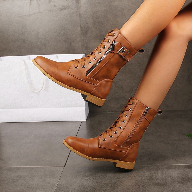 Heidi - Wide-Fit Orthopedic Leather Boots