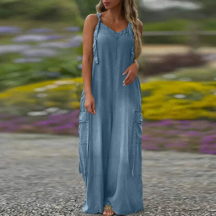 Trish – Wide Leg Jumpsuit with Pockets
