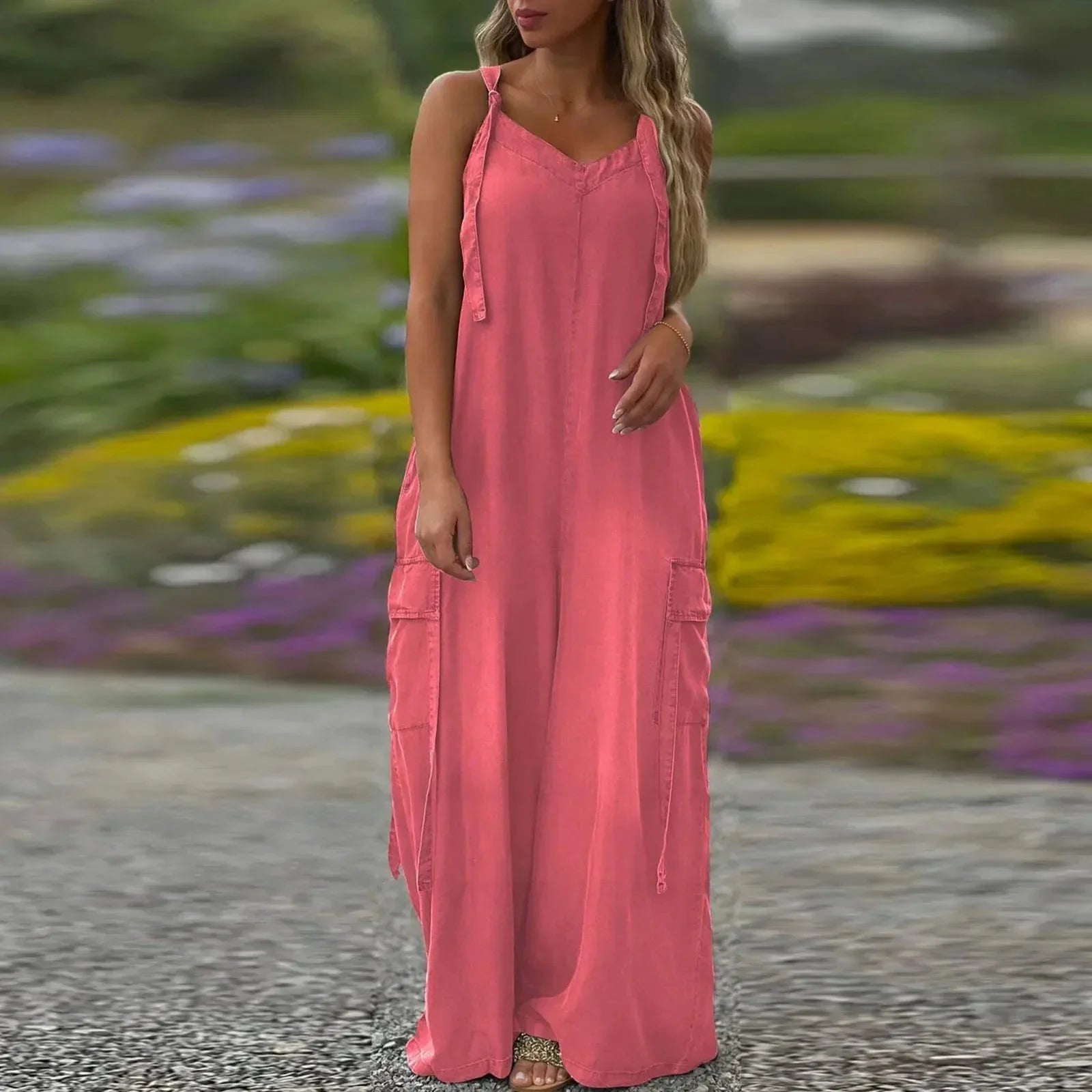 Trish – Wide Leg Jumpsuit with Pockets