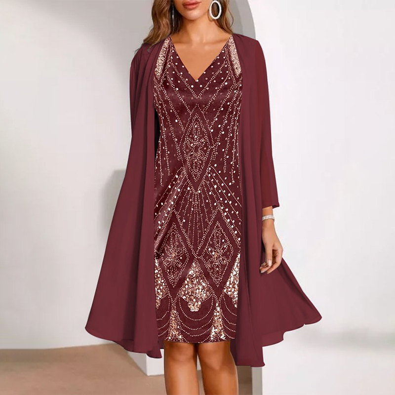 Celest - Elegant Two-Piece Occasion Dress