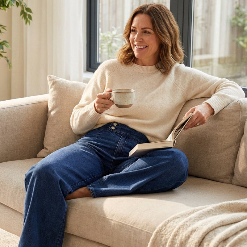 Aria - High-Waist Wide Leg Jeans