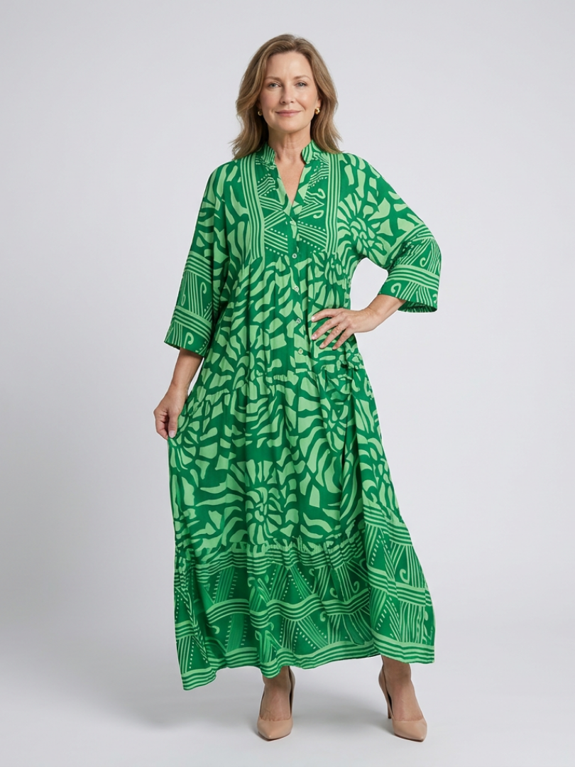 Mariel - Button-Front Midi Dress