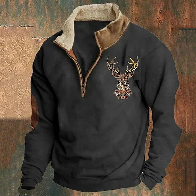 Jerome – Sweater with Deer Detail