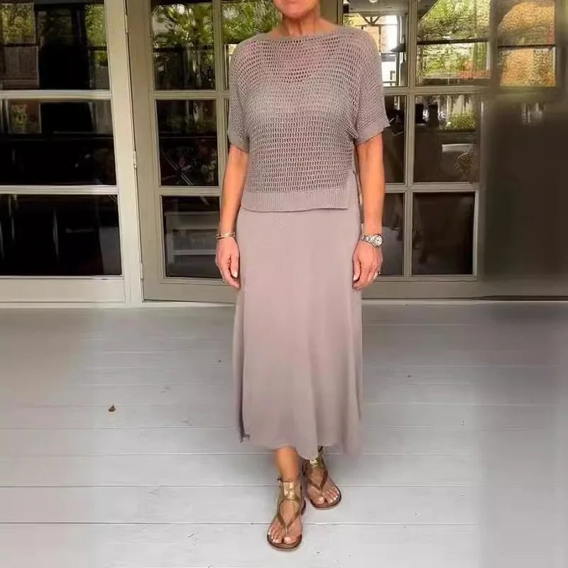 Elia – Lightweight Openwork Summer Set