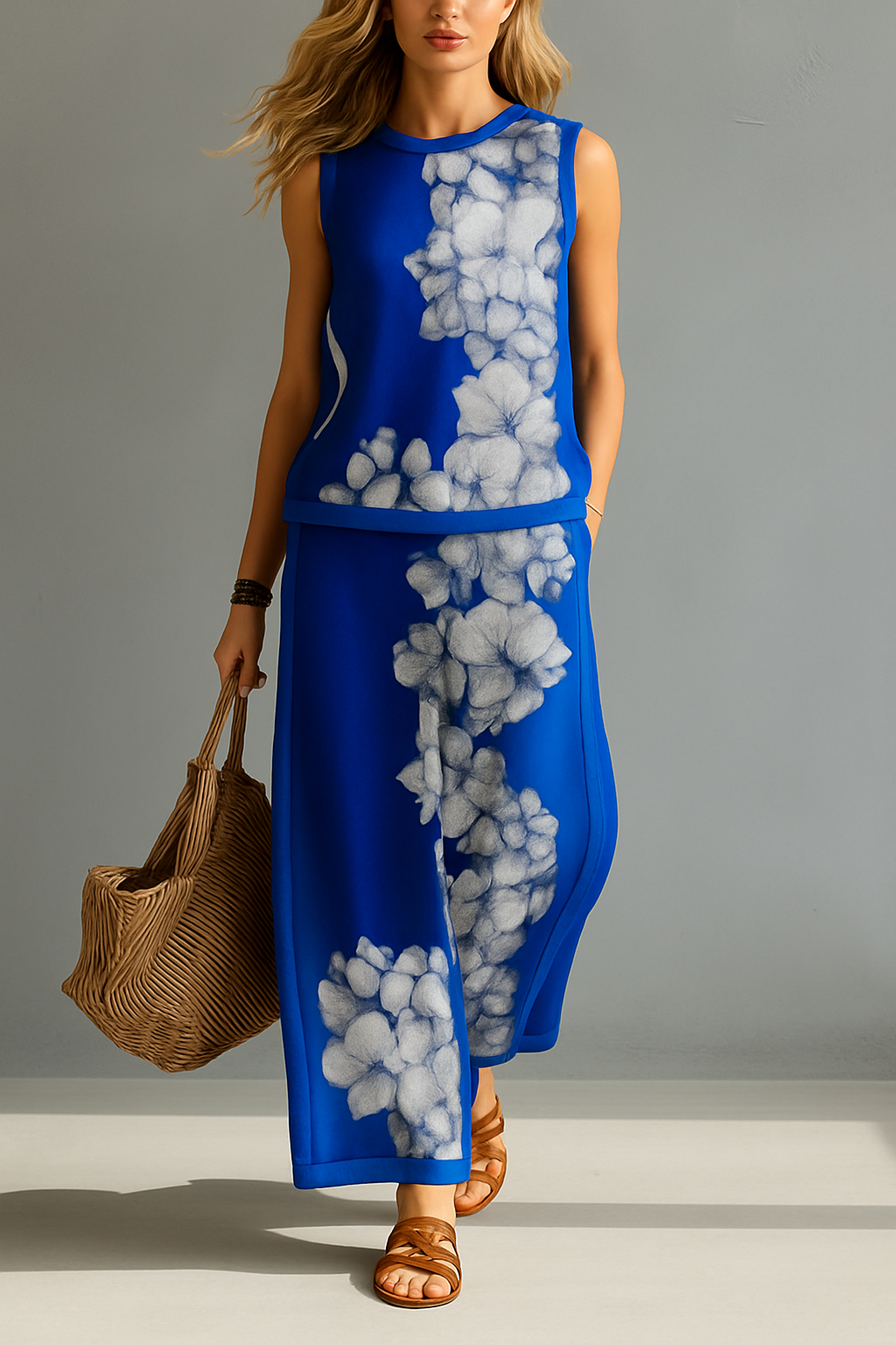 Jenia - Floral Silk Co-Ord Set