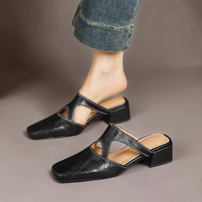 Zelda - Genuine Leather Mules