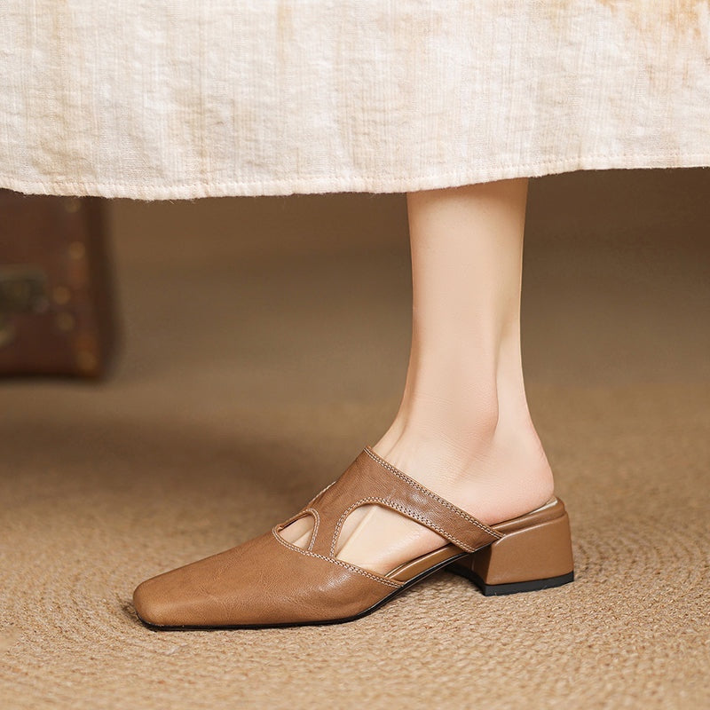 Zelda - Genuine Leather Mules