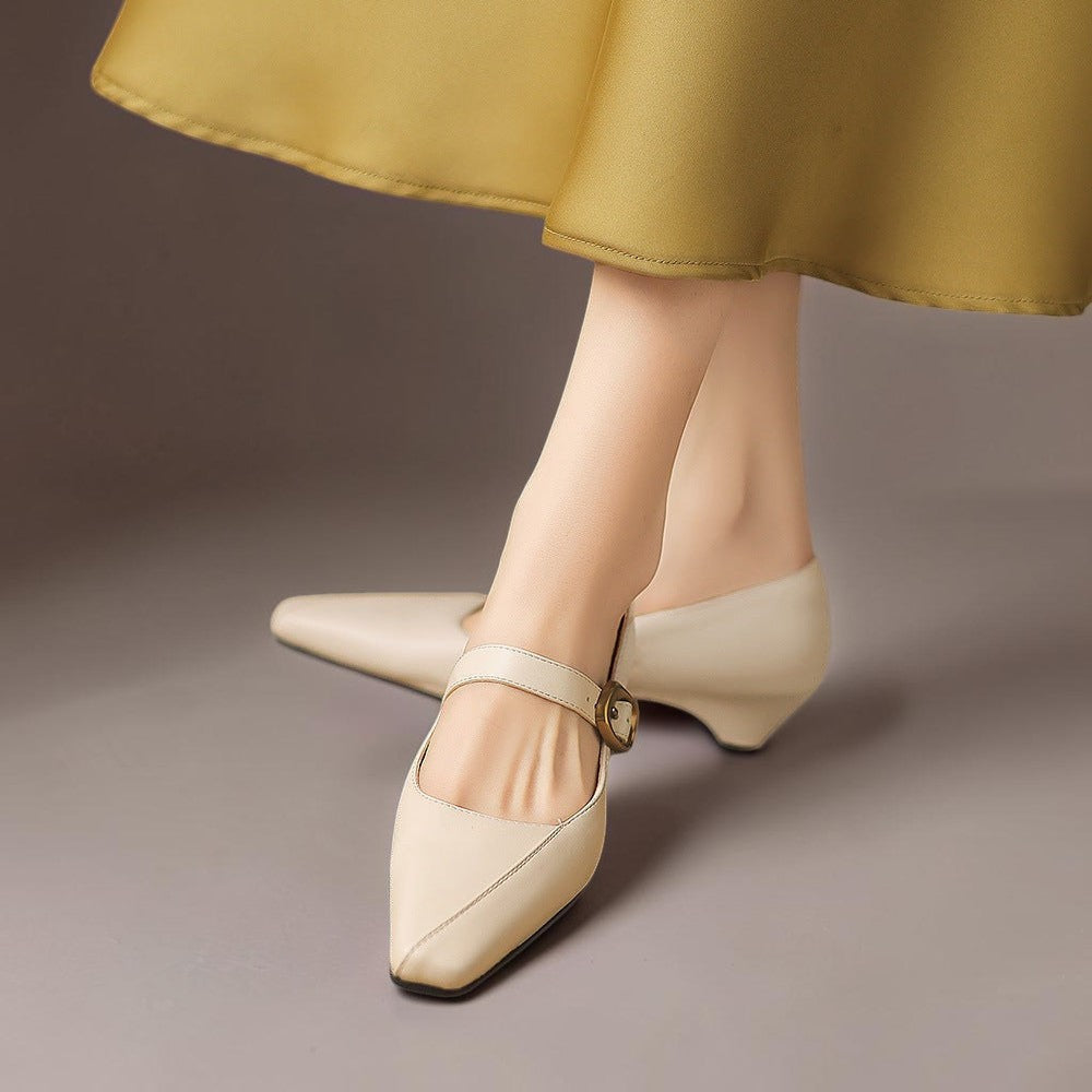Nola - Paneled Mary Jane Heel